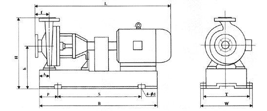 IHF型衬氟塑料离心泵,衬氟离心泵规格，衬氟离心泵价格，衬氟离心泵厂家
